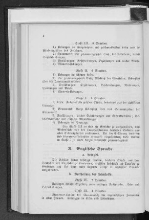 3. Englische Sprache.