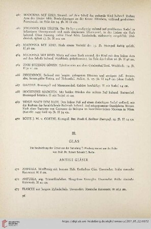 III. Glas (Nr. 471 - 662)
