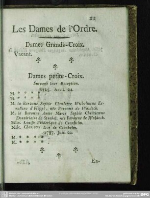 Les Dames de l'Ordre
