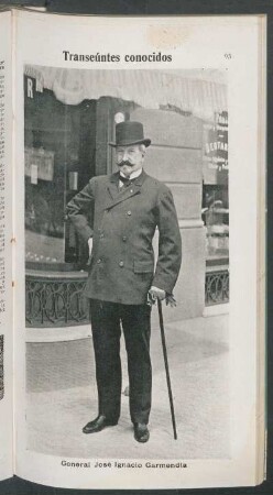 General José Ignacio Garmendia - [Retrato] : Transeúntes conocidos