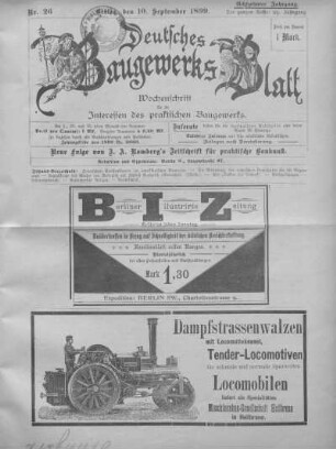 59. Jahrgang, Heft Nr. 26.