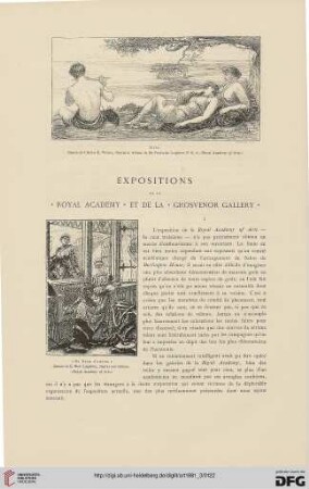 7: Expositions de la "Royal Academy" et de la "Grosvenor Gallery", [1]