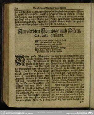 Am vierdten Sonntage nach Ostern, Cantate genannt