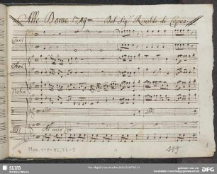 Aria: Al mio cor parlar non sento