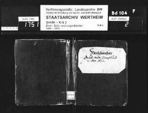 Hochhauser Gült- und Zinsbuch, renoviert anno 1672 (mit Vornamenregister)