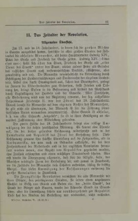II. Das Zeitalter der Revolution