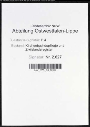 Kirchenbuchduplikate der evangelisch-reformierten Gemeinde (GHT 1861-1874). (Gemeinde: Berleburg,evangelisch-reformierte Gemeinde )