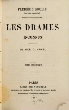 Les drames inconnus, 5. Oliver Duhamel