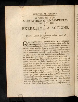 172-181, Ad Lib. XIV. Tit. I. De Exercitoria Actione