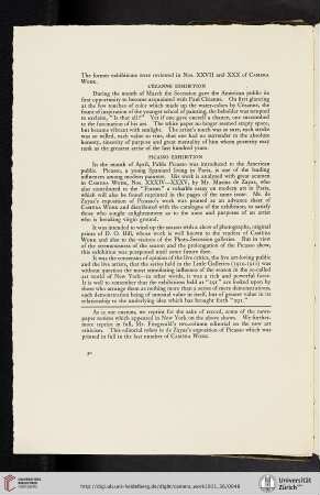 [Editors, reprints of exhibitions reviews]