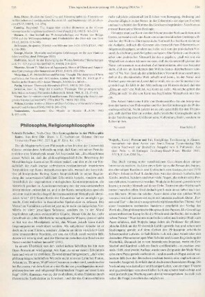 Philosophie, Religionsphilosophie