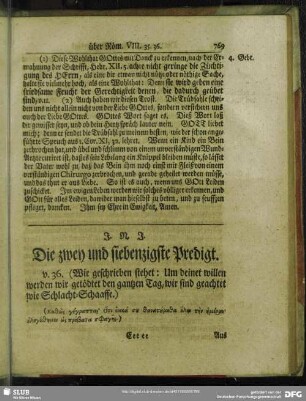 Die zwey und siebenzigste Predigt