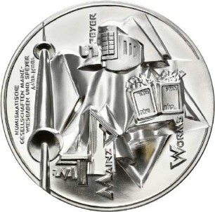 Medaille von Victor Huster auf die SchUM-Städte
