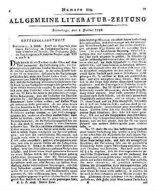 [Schütze, C. H.]: Kritik der Hypothese einer innern Versuchung im Verstandesvermögen Jesu. Schleswig: Röhß 1796