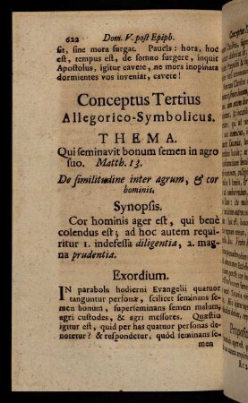622-638, Conceptus Tertius Symbolico-Allegoricus. - Conceptus Quartus AEnigmatico-Suspensivus.