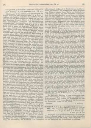 786-788 [Rezension] Böckenhoff, Karl, Katholische Kirche und moderner Staat