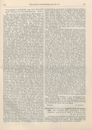 786-788 [Rezension] Böckenhoff, Karl, Katholische Kirche und moderner Staat