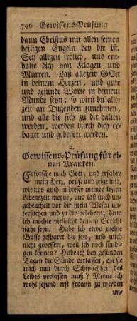 796-800, Gewissens-Prüfung für Kranke