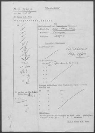 Esslingen-Hohenkreuz: Pfarrbericht 1963