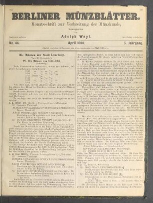 No. 44. April 1884