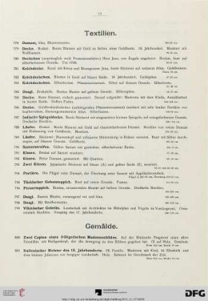 Textilien (Nr. 778-799)