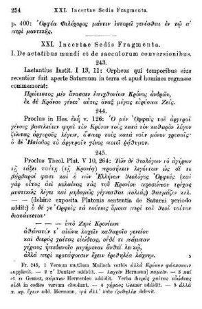 XXI. Incertae Sedis Fragmenta.