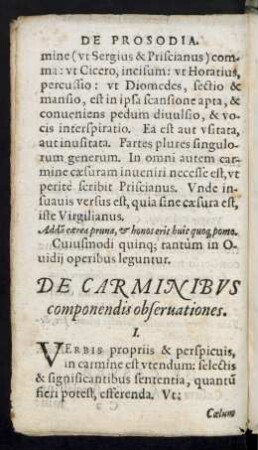 De Carminibus componendis observationes.
