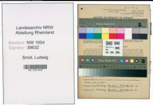Entnazifizierung Ludwig Smid , geb. 02.02.1922 (Angestellter)