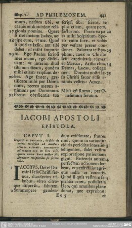 Iacobi Apostoli Epistola