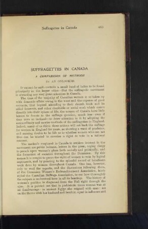 Suffragettes in Canada