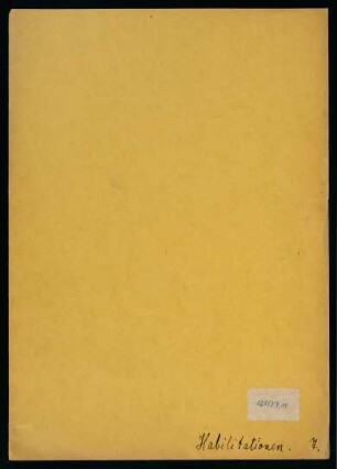 Habilitationen (Dekanatsjahr 1924/1925) : Habilitationen von Prof. Walter Gmelin, Dr. Wolfgang Präger, Dr. Eugen Wannenmacher, Dr. med. Rudolf Andler, Dr. Richard Wagner.