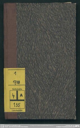 1.1738: Wittenbergische Anmerckungen über theologische, philosophische, historische, philologische und critische Materien