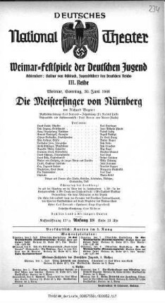 Die Meistersinger von Nürnberg