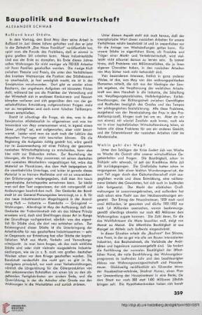 Baupolitik und Bauwirtschaft, [16]