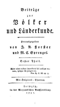 Karl Millers Nachrichten von Sumatra