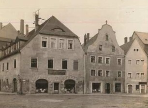 Baderstraße & Breite Straße : Häusergruppe in der unteren Baderstraße / Ecke Breite Straße