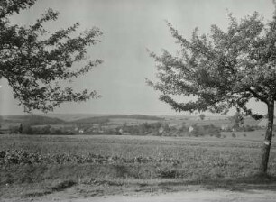 Marbach. Teilansicht des Ortes von den Dreierhäusern