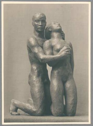 Kniendes Menschenpaar, 1931, Bronze