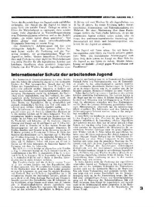 Internationaler Schutz der arbeitenden Jugend