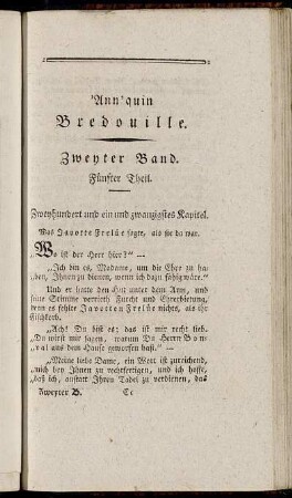 Zweyhundert und ein und zwanzigstes Kapitel. - Zweyhundert und zwey und dreyßigstes Kapitel.