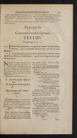 Concionis decimae septimae.