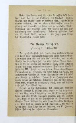 Die Könige Preußen´s