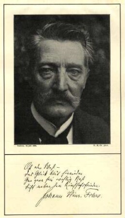 Bildnis von Johann Hinrich Fehrs (1838-1916)