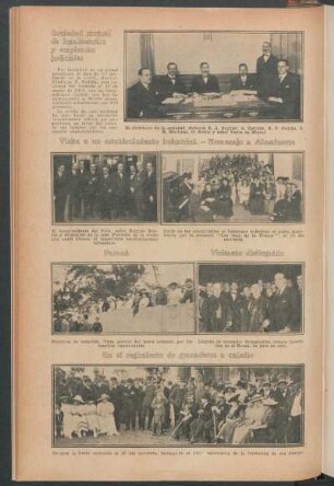 Visita a un establecimiento industrial.- Homenaje a Almafuerte.