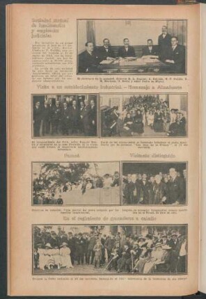 Visita a un establecimiento industrial.- Homenaje a Almafuerte.