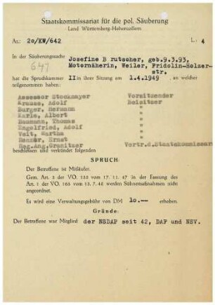 Brutscher, Josefine