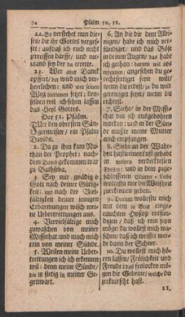 Der 51. Psalm - Der 100. Psalm