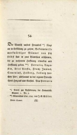 Briefe zur Beförderung der Humanität, Fünfte Sammlung