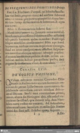 Curatio LVII. [Curatio LIX.] De Colica Passione