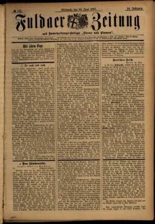 Ausgabe vom Mittwoch, den 30. Juni 1897.